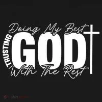 Trusting God Christian Quote Ornament thumb 1
