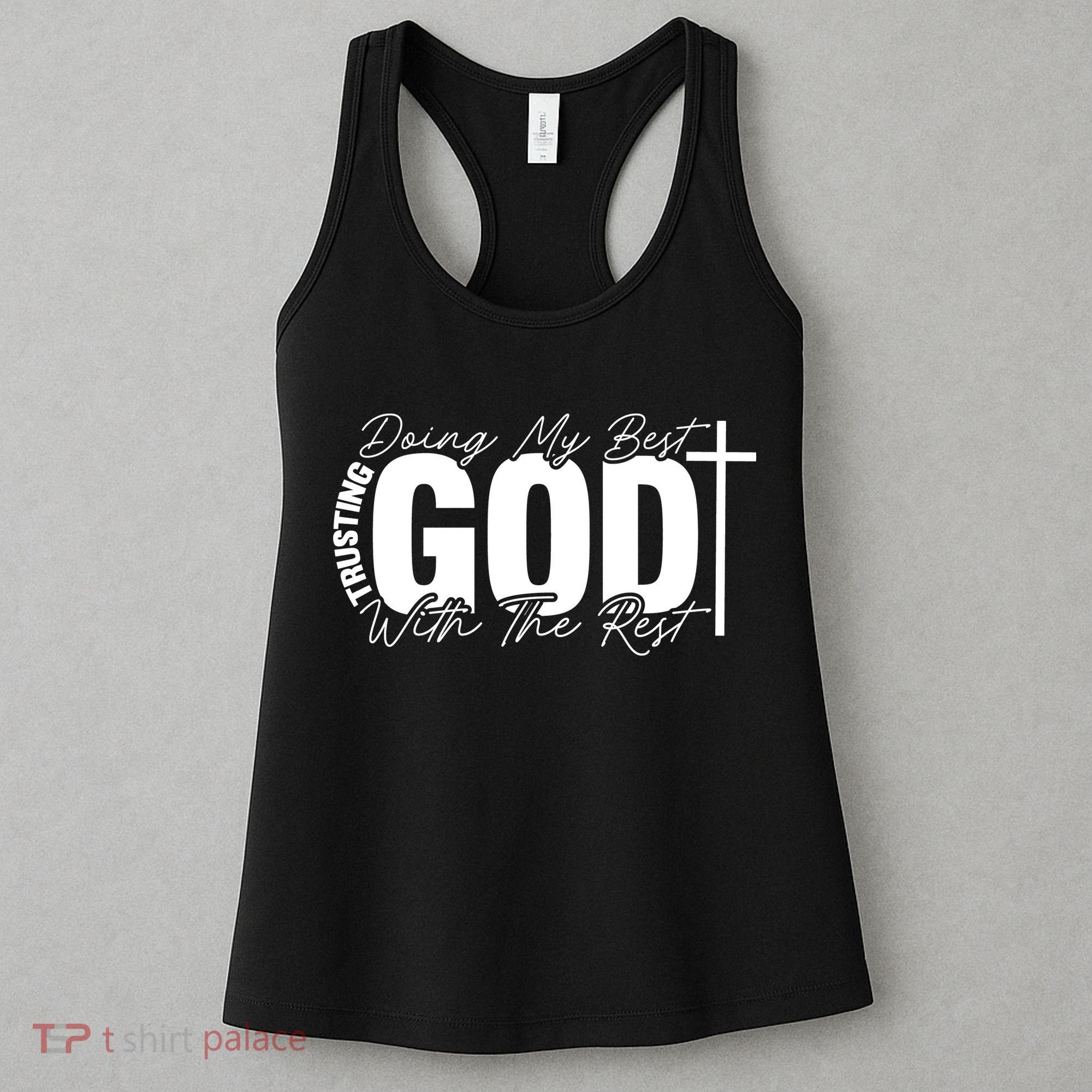 Trusting God Christian Quote Women's Tank Top