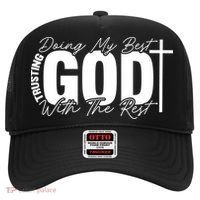Trusting God Christian Quote Hat thumb 0