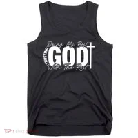 Trusting God Christian Quote Tank Top thumb 0