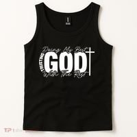 Trusting God Christian Quote Tank Top thumb 2