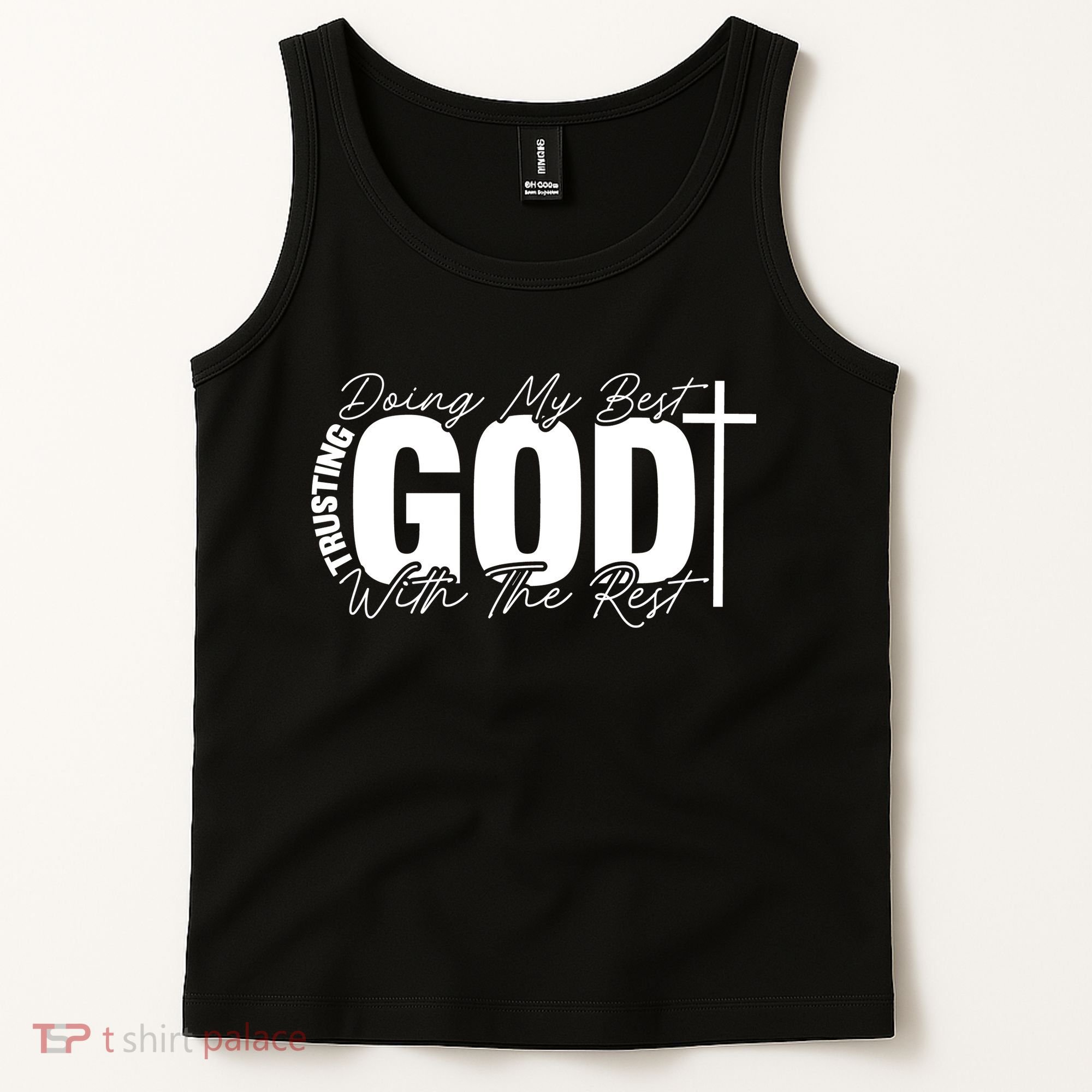 Trusting God Christian Quote Tank Top