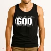 Trusting God Christian Quote Tank Top thumb 3