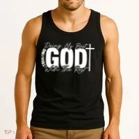 Trusting God Christian Quote Tank Top thumb 3