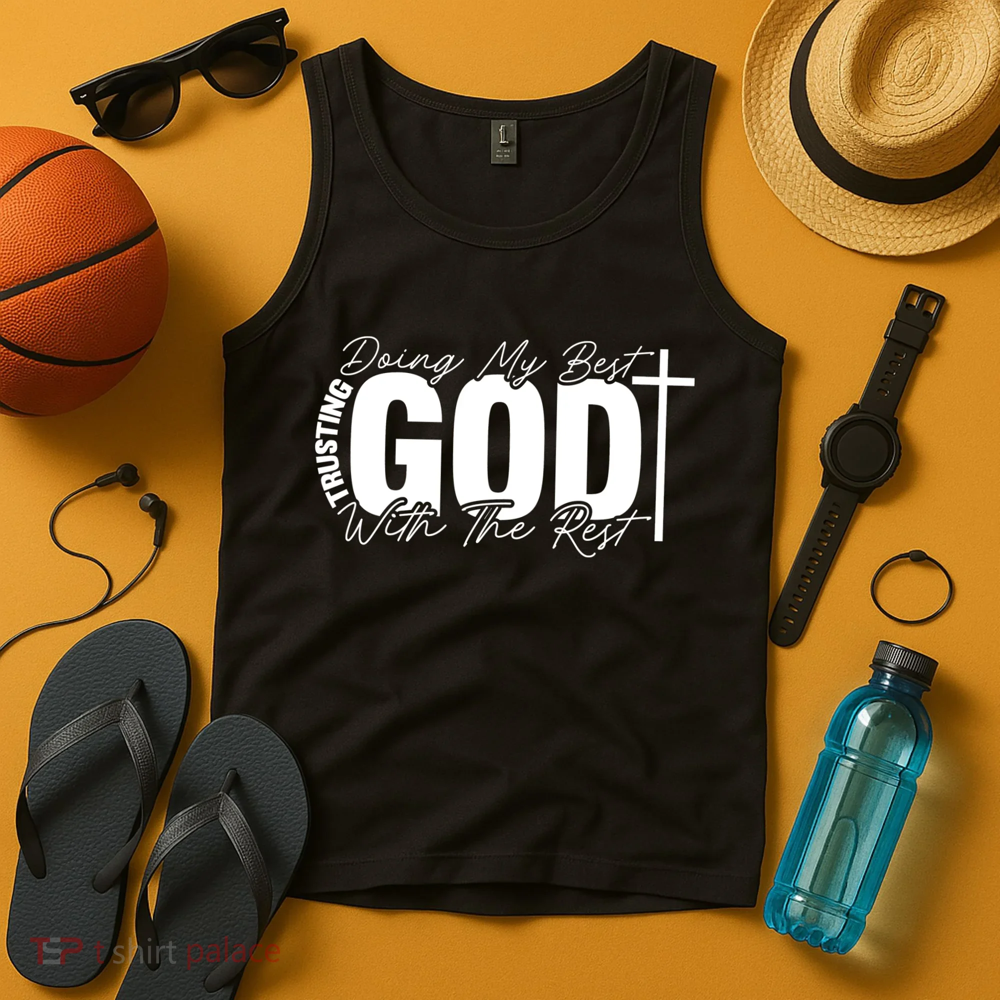 Trusting God Christian Quote Tank Top