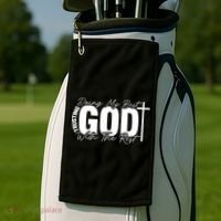 Trusting God Christian Quote Golf Towel thumb 2