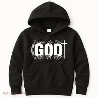 Trusting God Christian Quote Kids Hoodie thumb 0