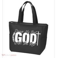 Trusting God Christian Quote Tote Bag thumb 3