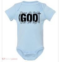 Trusting God Christian Quote Baby Bodysuit thumb 0