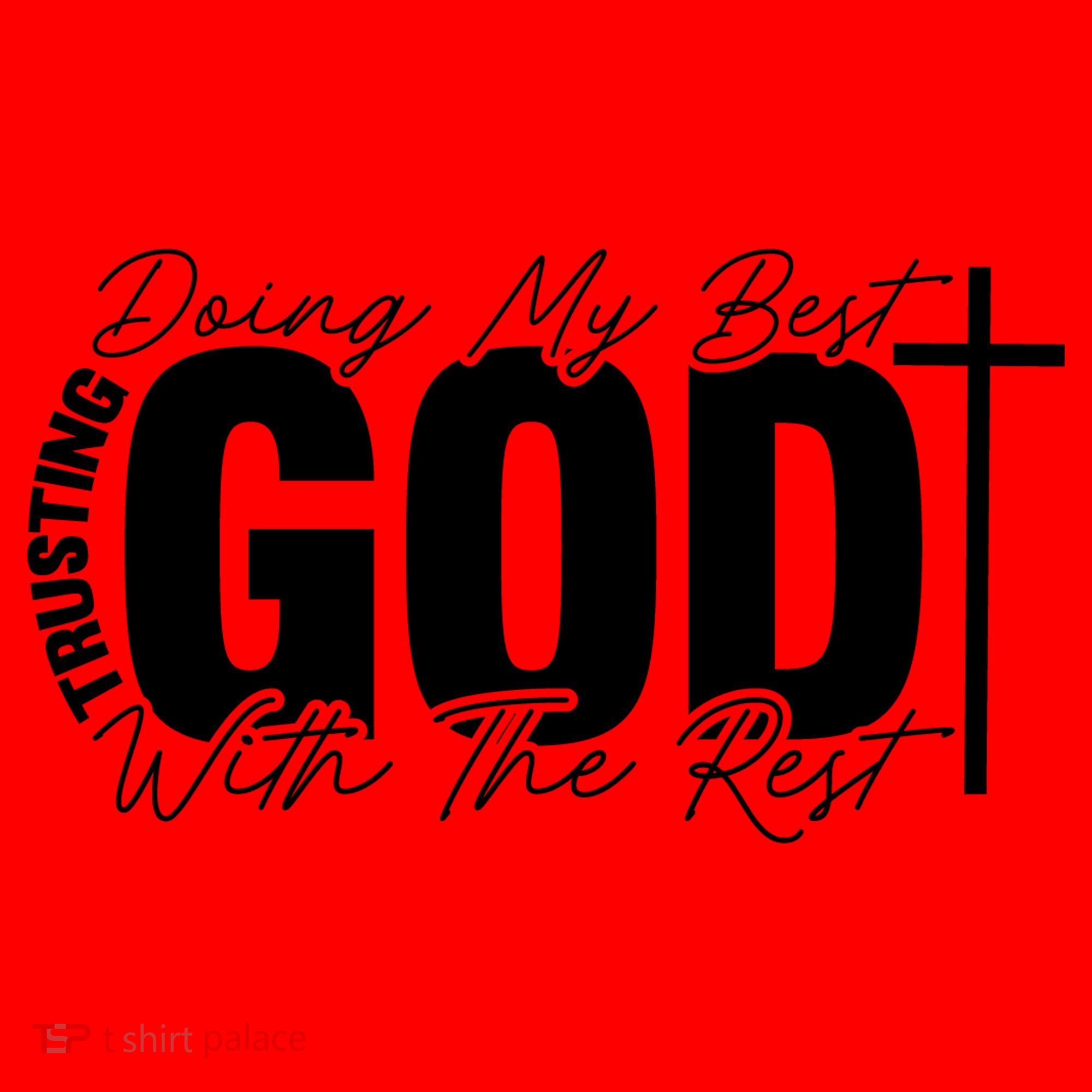 Trusting God Christian Quote Santa Hat
