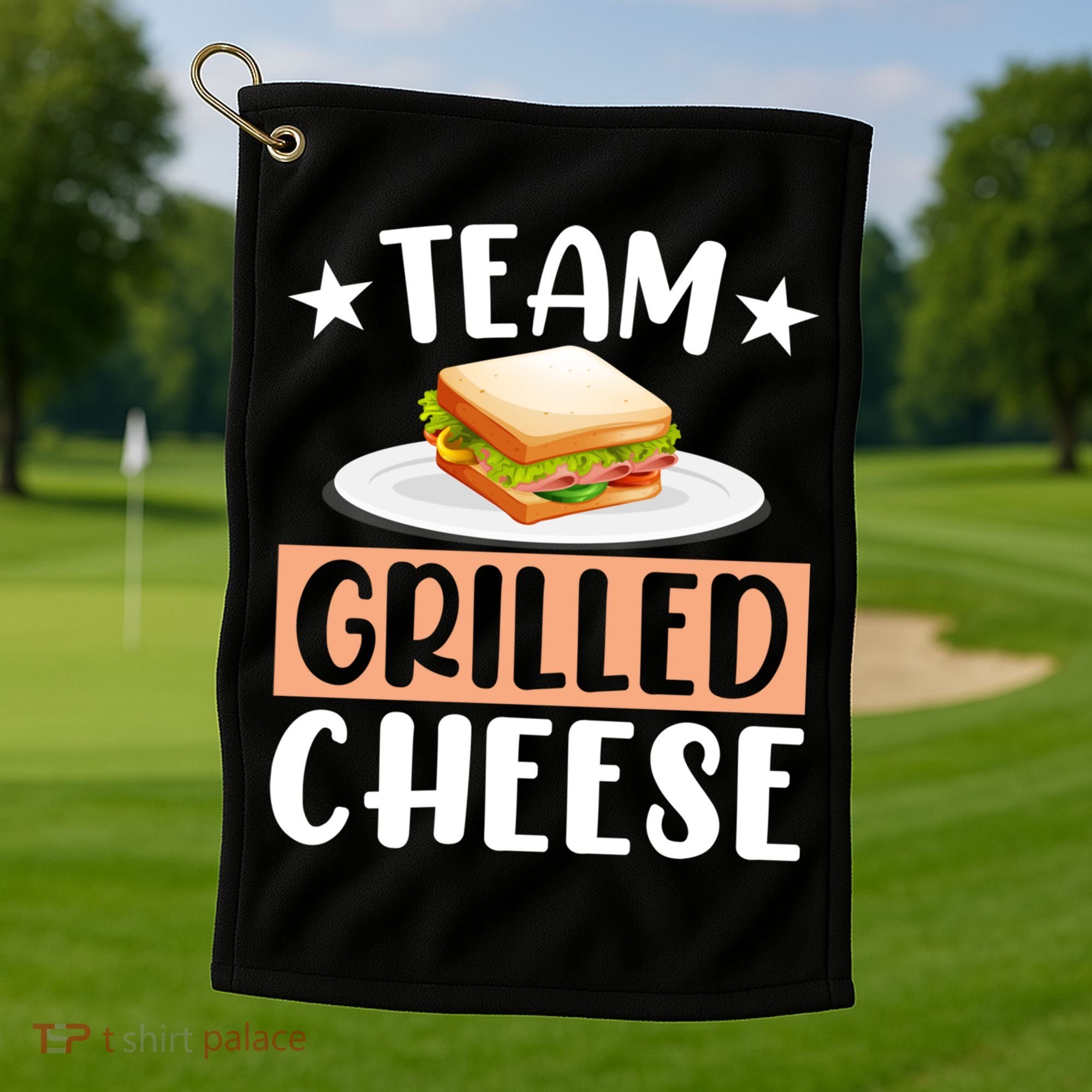 Team Grilled Cheese Gift Golf Towel