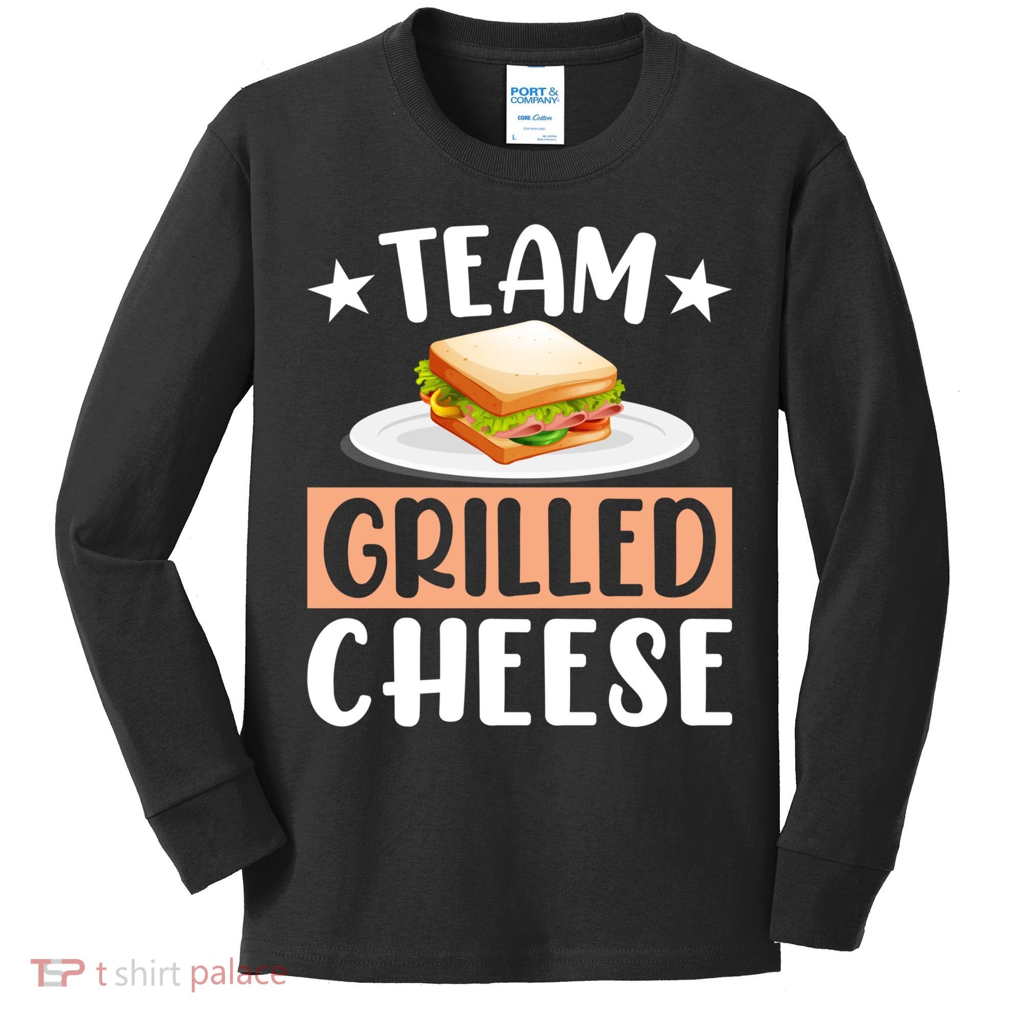 Team Grilled Cheese Gift Kids Long Sleeve Shirt