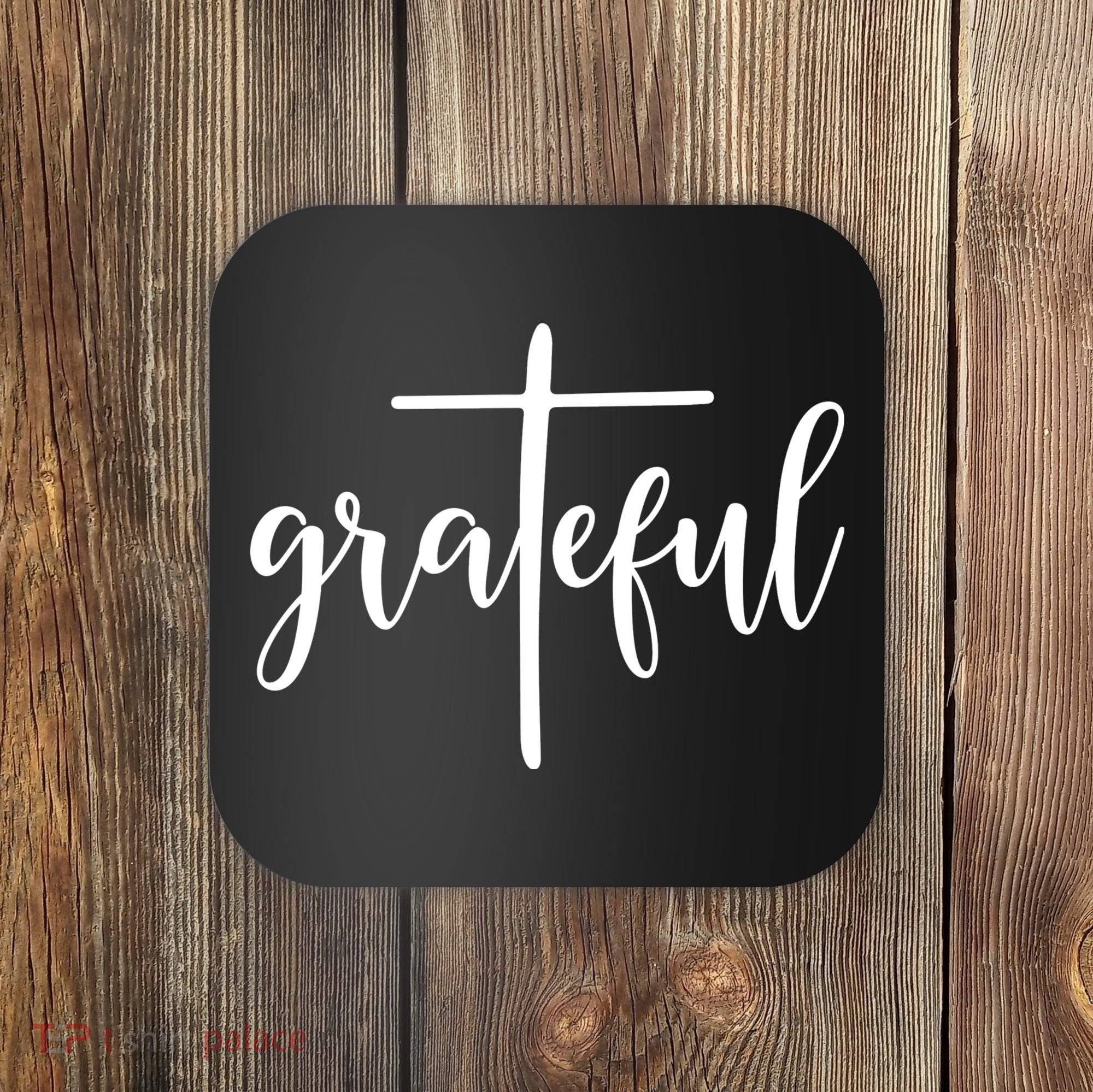 The Grateful Cross Faith Christian Religious Jesus Easter Coaster