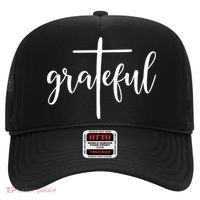 The Grateful Cross Faith Christian Religious Jesus Easter Hat thumb 0