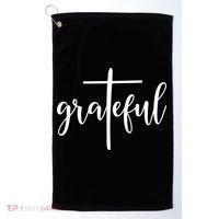 The Grateful Cross Faith Christian Religious Jesus Easter Golf Towel thumb 0