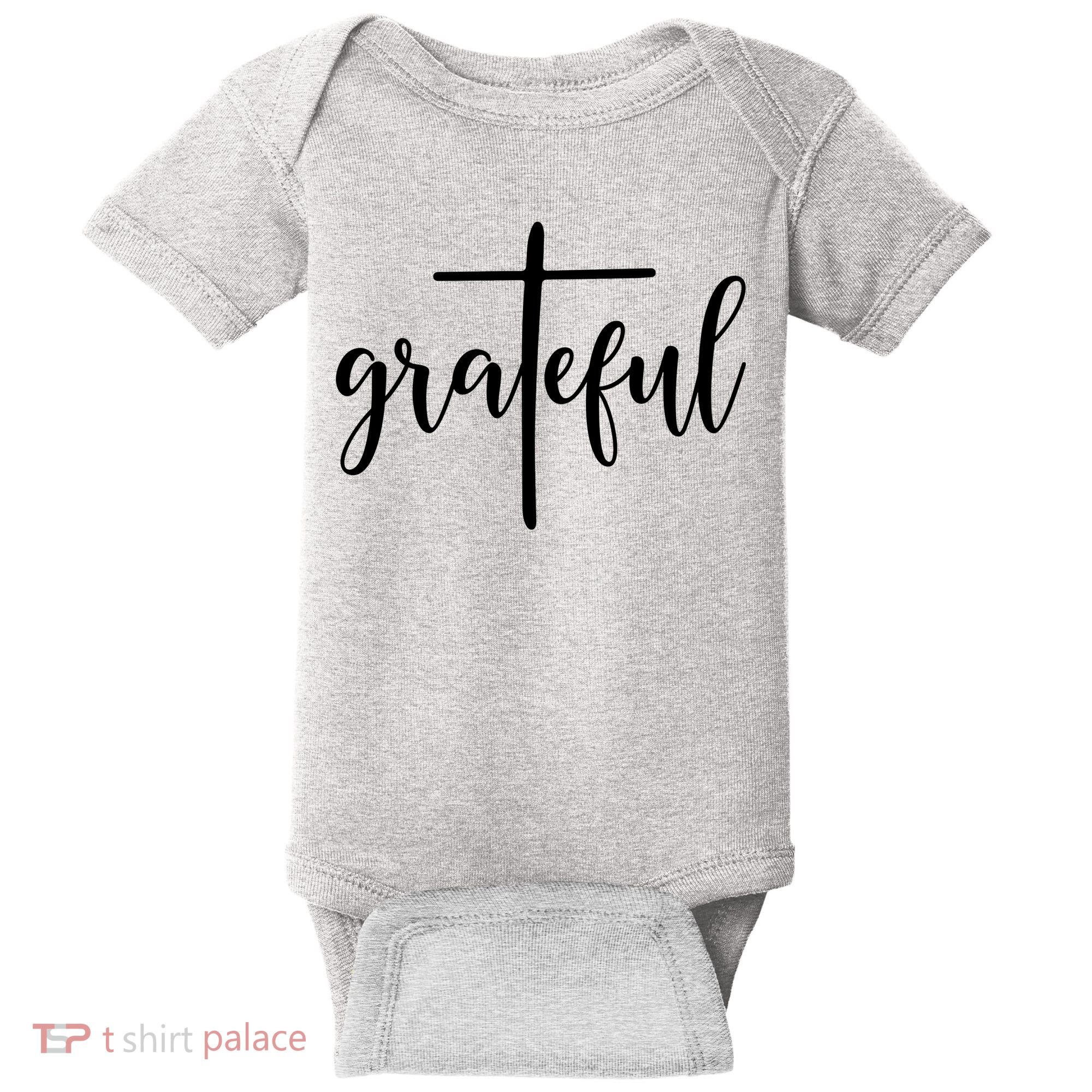 The Grateful Cross Faith Christian Religious Jesus Easter Baby Bodysuit