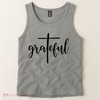The Grateful Cross Faith Christian Religious Jesus Easter Tank Top thumb 2