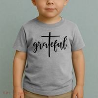 The Grateful Cross Faith Christian Religious Jesus Easter Toddler T-Shirt thumb 2