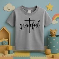 The Grateful Cross Faith Christian Religious Jesus Easter Toddler T-Shirt thumb 3
