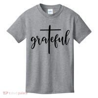 The Grateful Cross Faith Christian Religious Jesus Easter Kids T-Shirt thumb 0