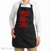 Trust God Chill Funny Christian Apron thumb 2
