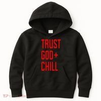 Trust God Chill Funny Christian Kids Hoodie thumb 0