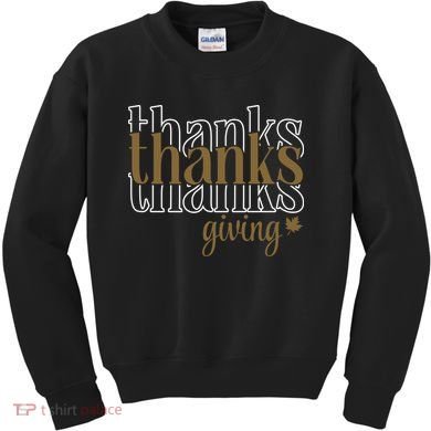 Thanks Giving Cute Thanksgiving Gift Design Kids Sweatshirt