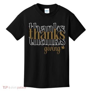 Thanks Giving Cute Thanksgiving Gift Design Kids T-Shirt