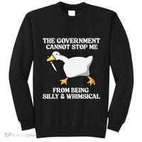 The Government Cannot Stop Me From Being Silly And Whimsical Tall Sweatshirt thumb 0