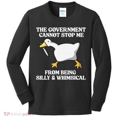 The Government Cannot Stop Me From Being Silly And Whimsical Kids Long Sleeve Shirt