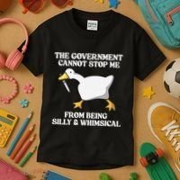 The Government Cannot Stop Me From Being Silly And Whimsical Kids T-Shirt thumb 3