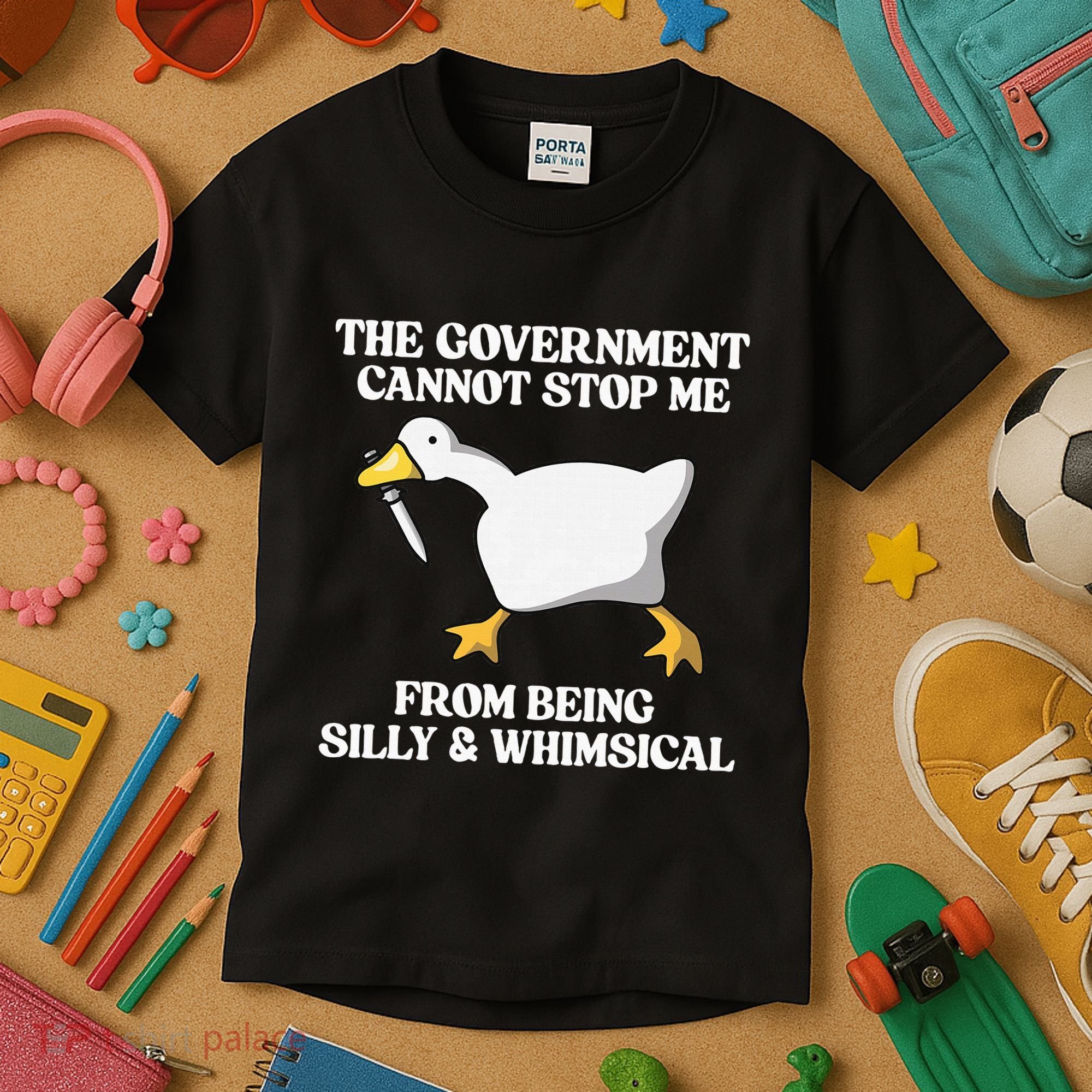 The Government Cannot Stop Me From Being Silly And Whimsical Kids T-Shirt