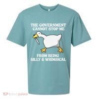The Government Cannot Stop Me From Being Silly And Whimsical Sueded Cloud Jersey T-Shirt thumb 0