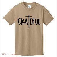 The Grateful Cross Faith Christian Religious Jesus Easter Kids T-Shirt thumb 0