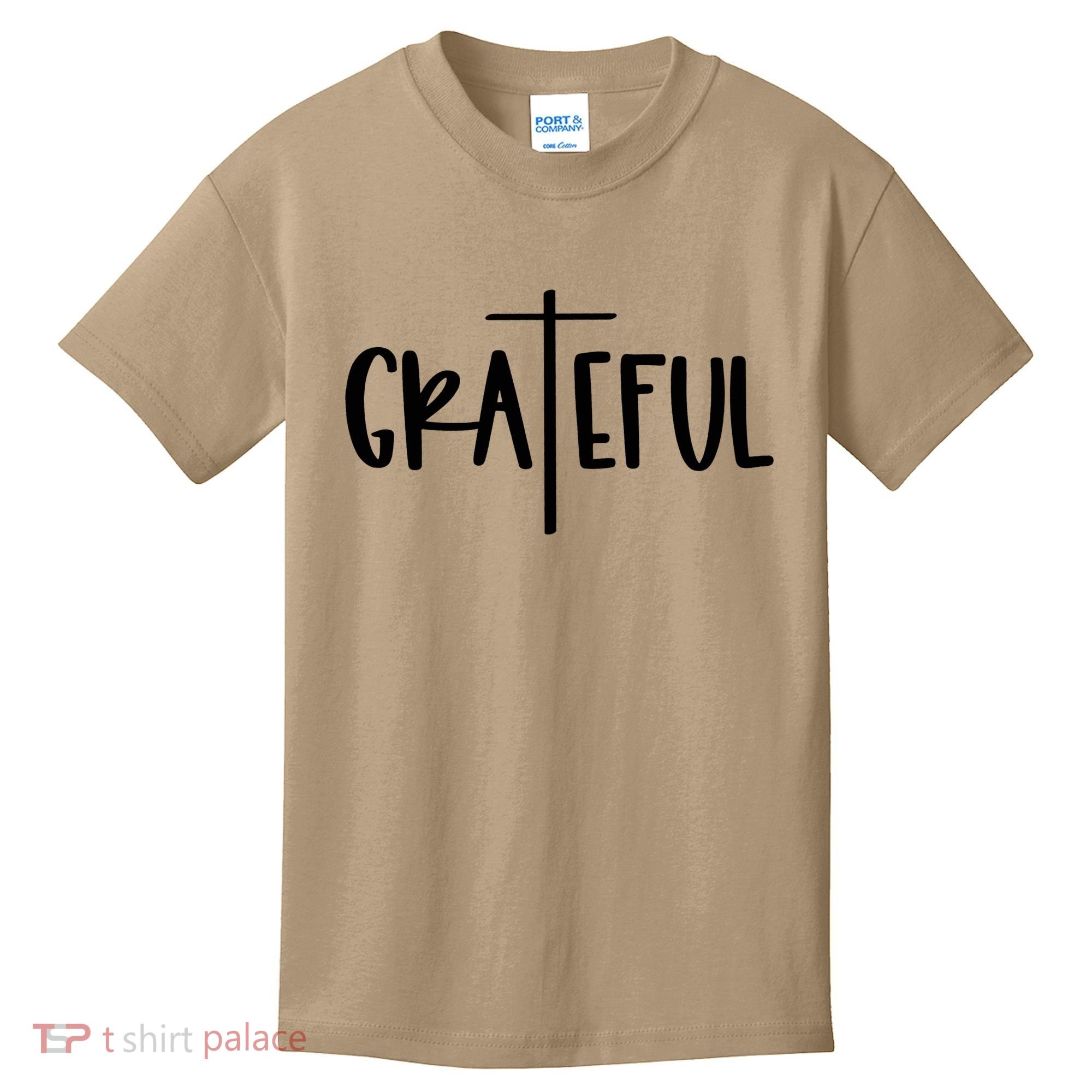 The Grateful Cross Faith Christian Religious Jesus Easter Kids T-Shirt