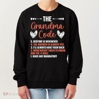 The Grandma Code Granny Grandmother Grandparent Gift Women's Sweatshirt thumb 0