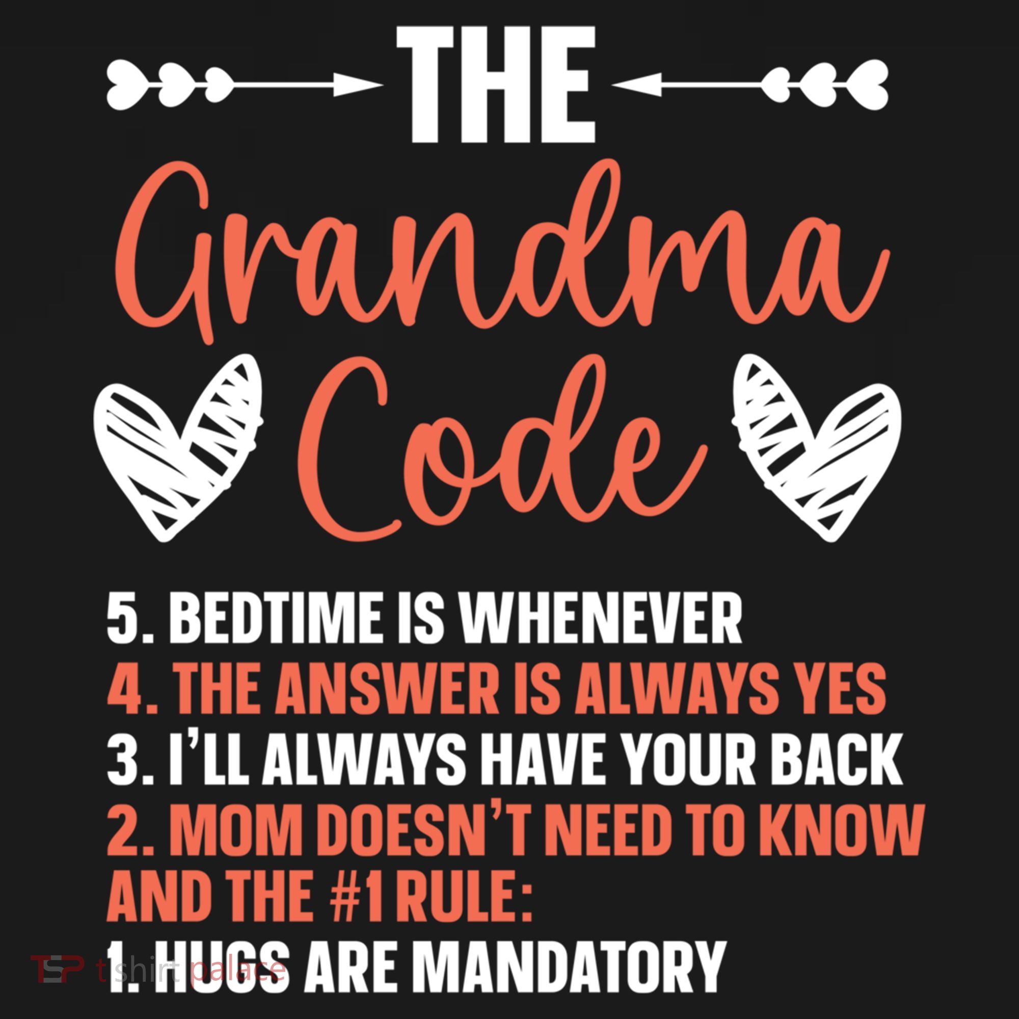 The Grandma Code Granny Grandmother Grandparent Gift USA-Made Doggie Bandana