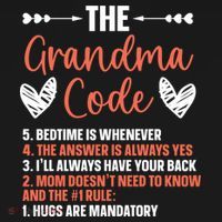 The Grandma Code Granny Grandmother Grandparent Gift Backpack thumb 2