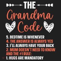 The Grandma Code Granny Grandmother Grandparent Gift Beanie thumb 2