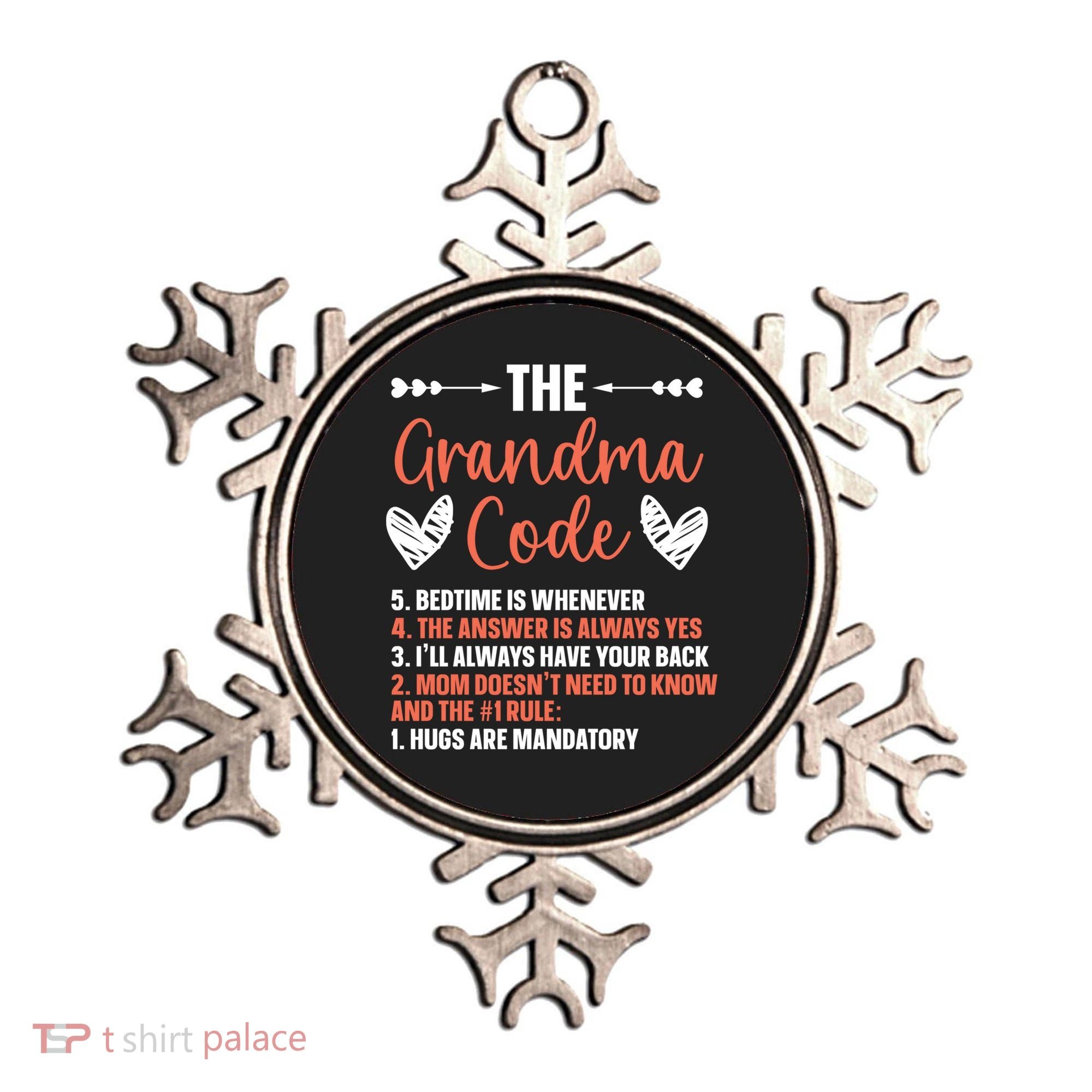 The Grandma Code Granny Grandmother Grandparent Gift Ornament