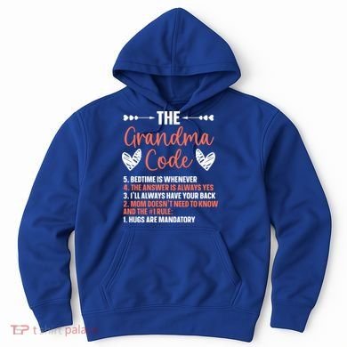 The Grandma Code Granny Grandmother Grandparent Gift Hoodie