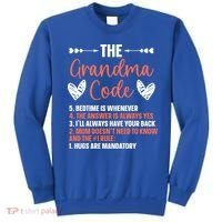 The Grandma Code Granny Grandmother Grandparent Gift Sweatshirt thumb 0