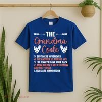 The Grandma Code Granny Grandmother Grandparent Gift T-Shirt thumb 2