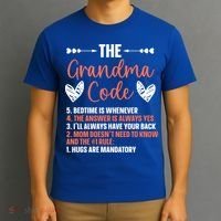 The Grandma Code Granny Grandmother Grandparent Gift T-Shirt thumb 3