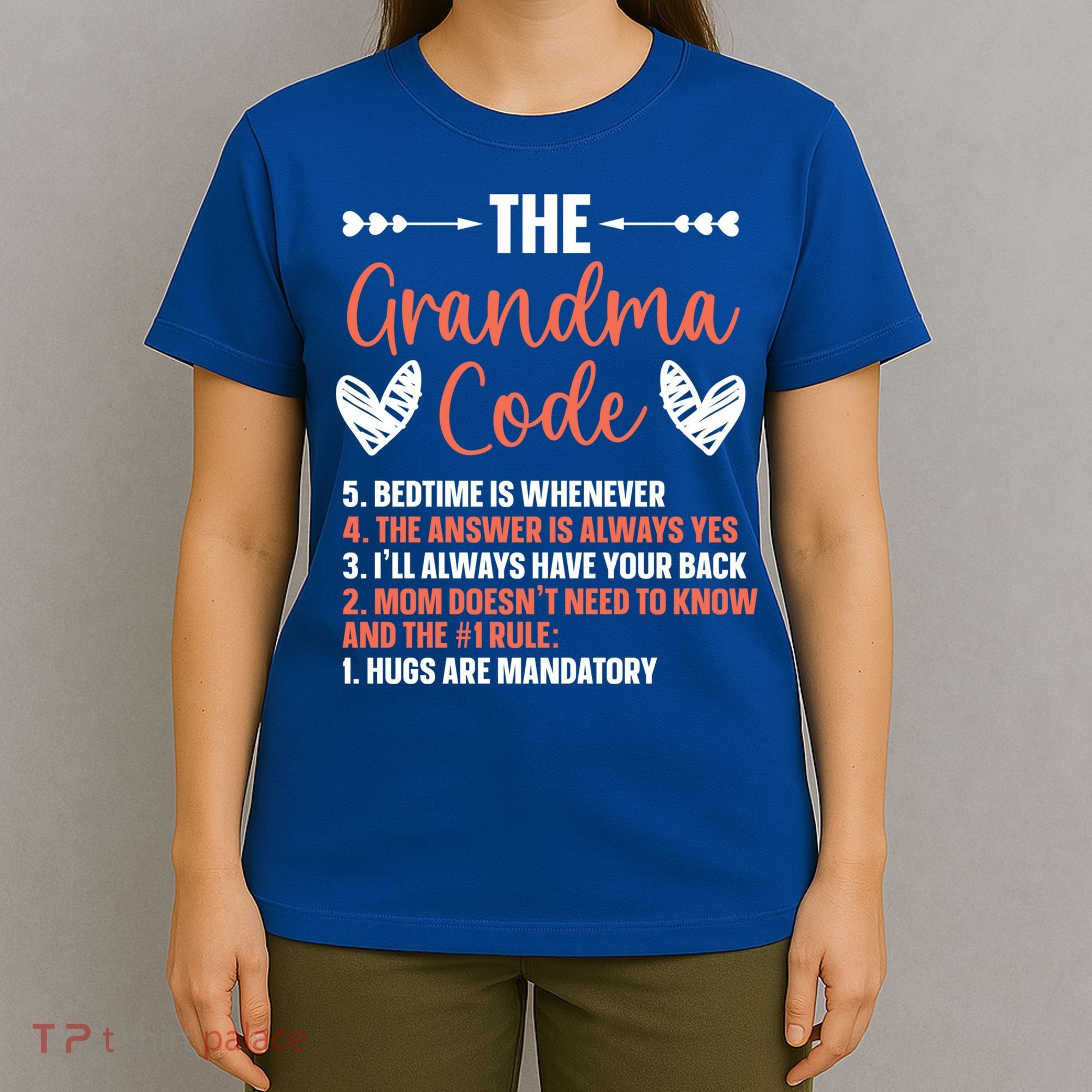 The Grandma Code Granny Grandmother Grandparent Gift T-Shirt