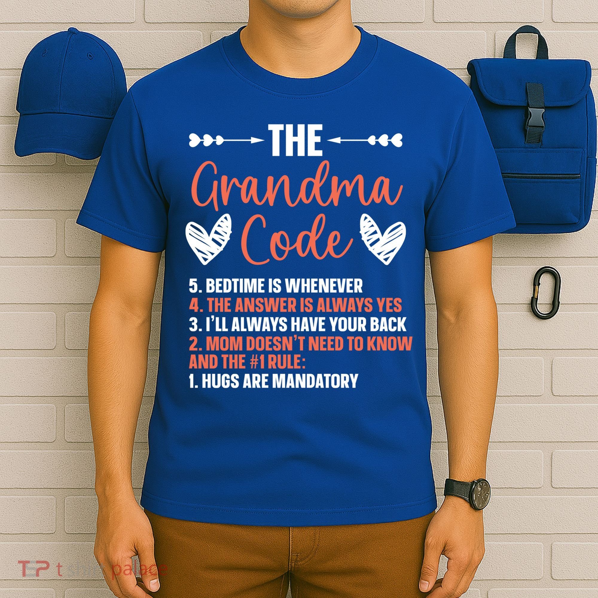 The Grandma Code Granny Grandmother Grandparent Gift T-Shirt