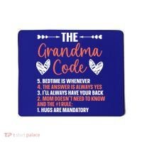 The Grandma Code Granny Grandmother Grandparent Gift Mousepad thumb 0