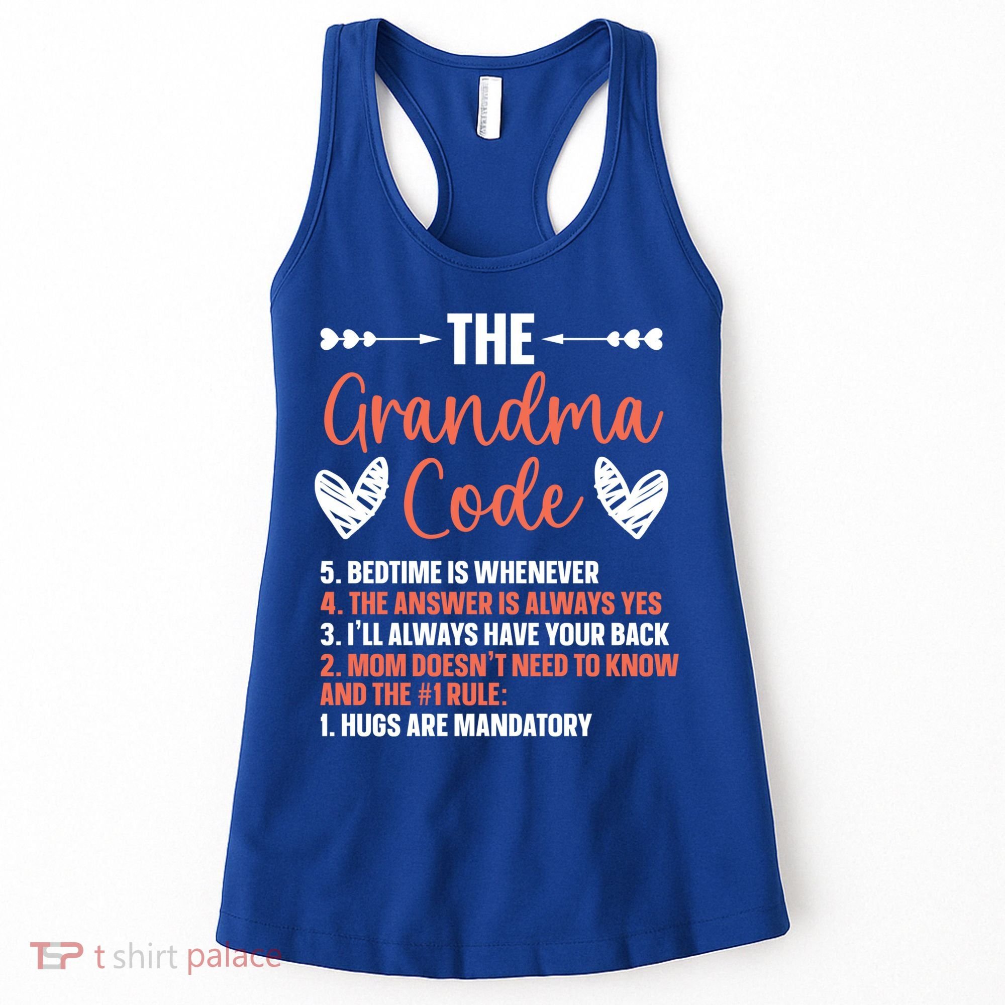 The Grandma Code Granny Grandmother Grandparent Gift Women's Tank Top