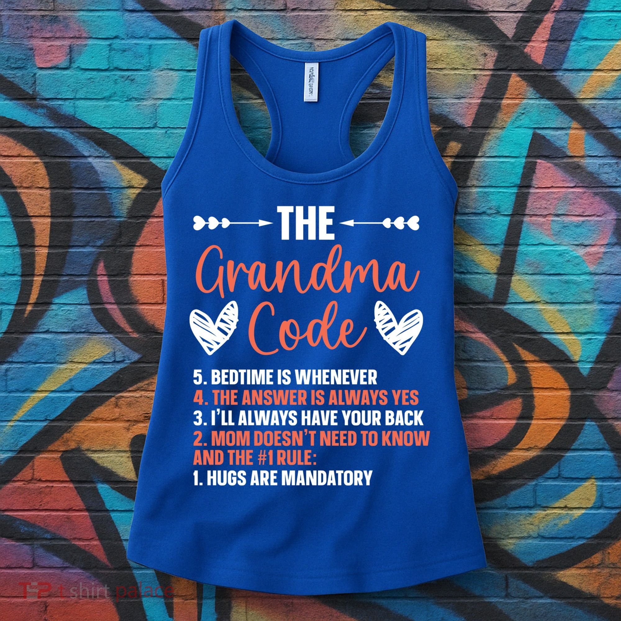 The Grandma Code Granny Grandmother Grandparent Gift Women's Tank Top