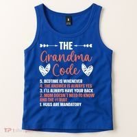 The Grandma Code Granny Grandmother Grandparent Gift Tank Top thumb 2